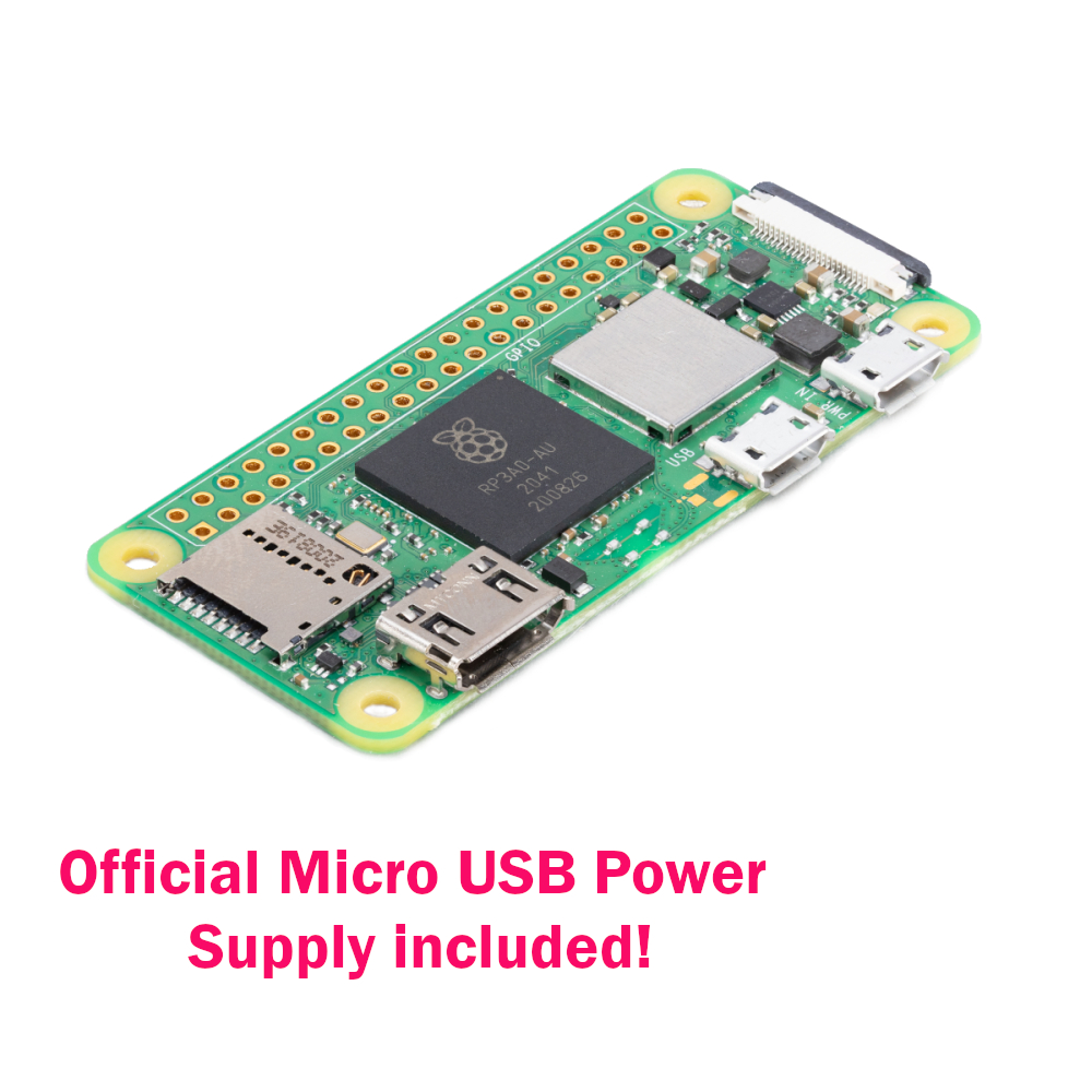 Raspberry Pi Zero 2 W with Official Power Supply DaakyeTech